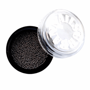 Caviar Beads gun metal black 0.8
