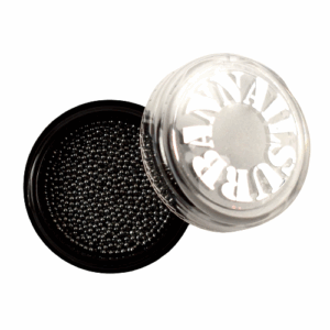 Caviar Beads gun metal black 1.0