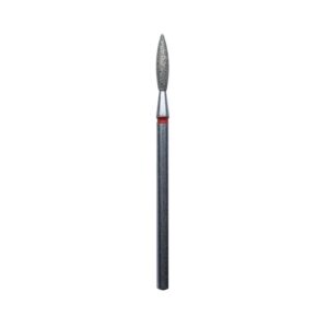Diamond bur "flame" safe red, L- 10,0 mm, Ø2,3 mm