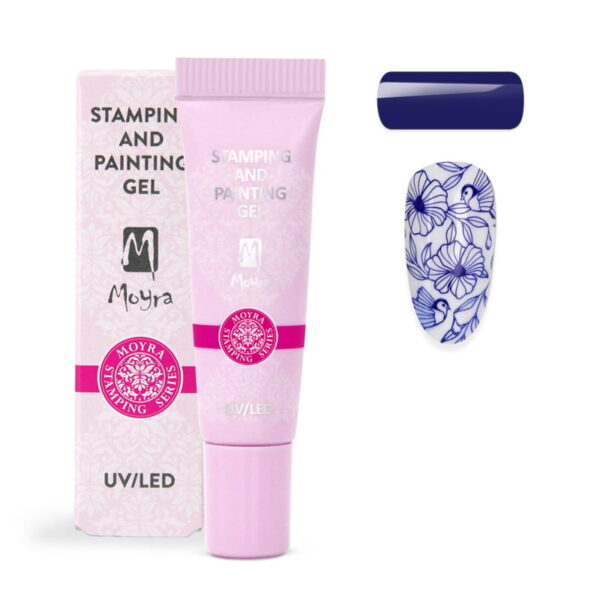 Moyra Stamping and Painting Gel 06 blue