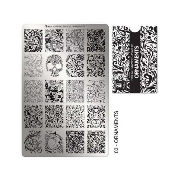 Moyra stamping plate 003 - Ornaments Moyra stamping plate 003 - Ornaments