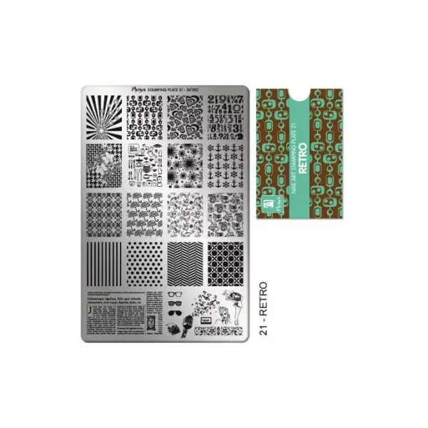 Moyra stamping plate 021 - Retro