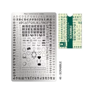 Moyra stamping plate 046 - Scrabble