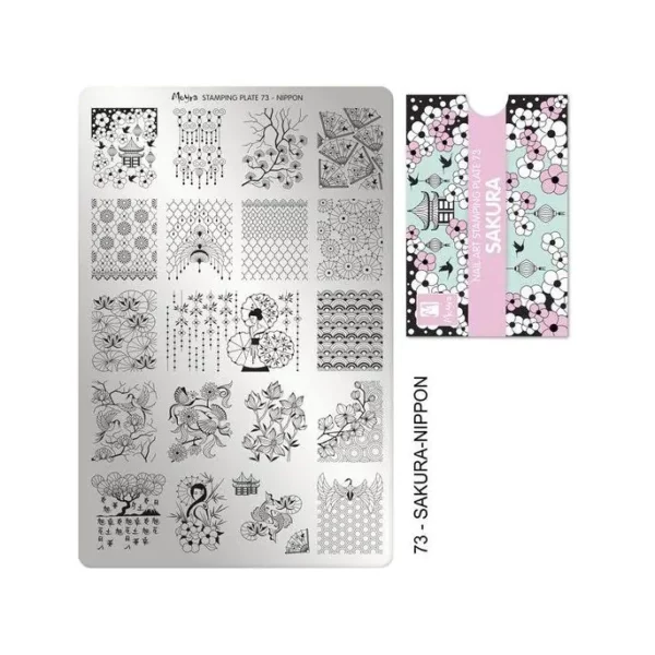 Moyra stamping plate 073 - Sakura Nippon Moyra stamping plate 073 - Sakura Nippon