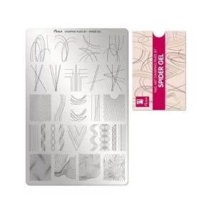 Moyra stamping plate 087 - Spider Gel