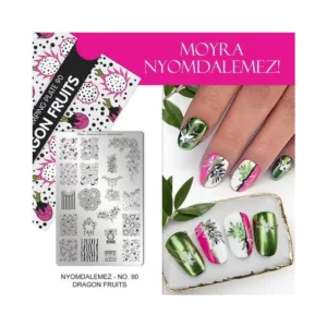 Moyra stamping plate 090 - Dragon Fruits
