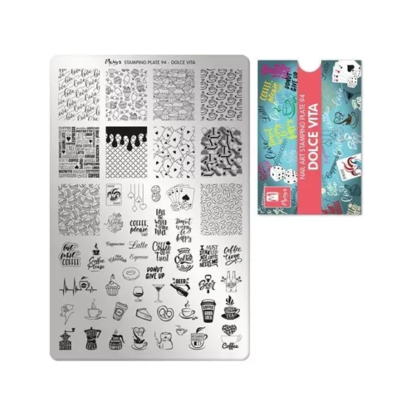Moyra stamping plate 094 - Dolce Vita Moyra stamping plate 094 - Dolce Vita