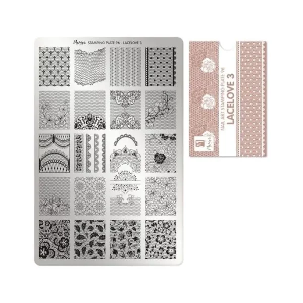 Moyra stamping plate 096 - Lacelove 3 Moyra stamping plate 096 - Lacelove 3