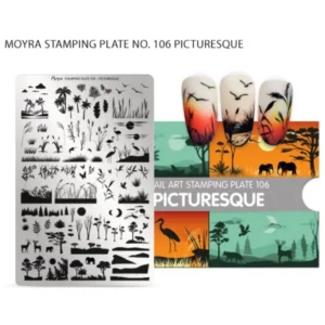 Moyra stamping plate 106 - Picturesque