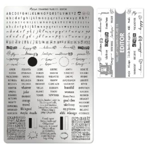 Moyra stamping plate 111 - Editor