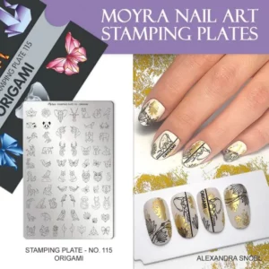 Moyra stamping plate 115 - Origami