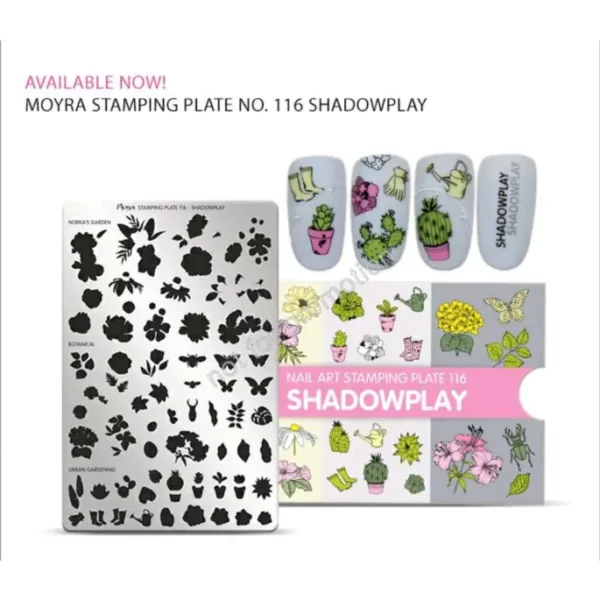 Moyra stamping plate 116 - shadowplay