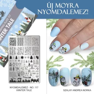 Moyra stamping plate 117 - Winter Tale