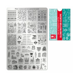 Moyra stamping plate 123 - Globetrotter Europe