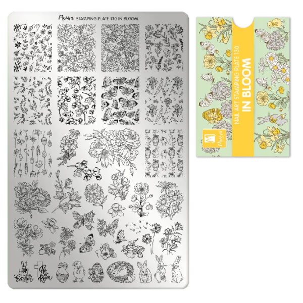 Moyra stamping plate 130 - In Bloom