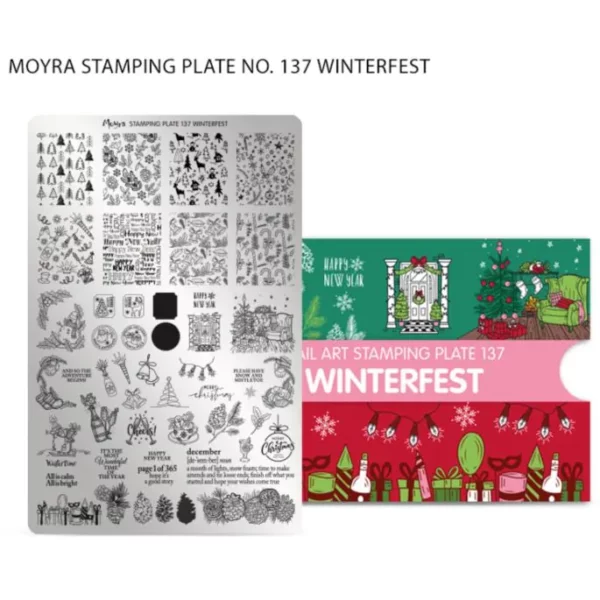 Moyra stamping plate 137 - Winterfest Moyra stamping plate 137 - Winterfest