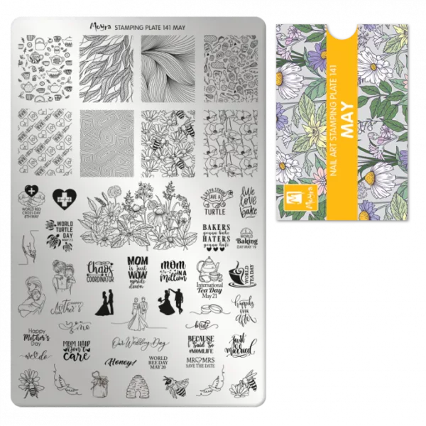 Moyra stamping plate 141 - May Moyra stamping plate 141 - May