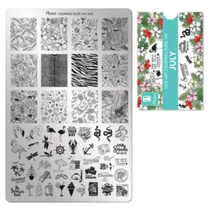 Moyra stamping plate 144 - July