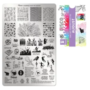 Moyra stamping plate 145 - August