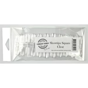 Press-on/Showtips Square clear 72 pcs