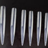 Tip box tips Stiletto clear 10 pcs straight