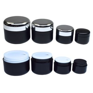 Empty Black UV Gel Jar 15g