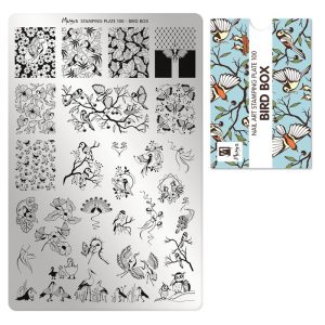 Moyra stamping plate 100 - Bird Box