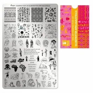 Moyra stamping plate 124 - Globetrotter Asia&Australia