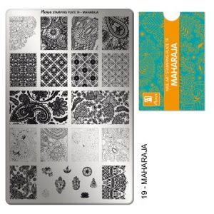 Moyra stamping plate 019 - Maharaja