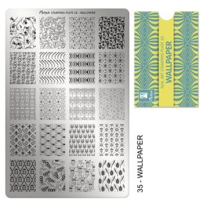 Moyra stamping plate 035 - Wallpaper