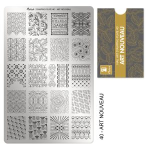 Moyra stamping plate 040 - Art Nouveau