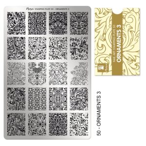 Moyra stamping plate 050 - Ornaments3