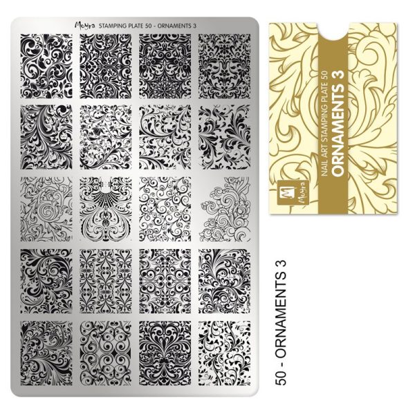 Moyra Stamping Plate 50 Ornaments 3 Moyra Stamping Plate 50 Ornaments 3