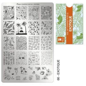 Moyra stamping plate 066 - Exotique