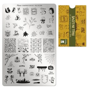 Moyra stamping plate 083 - Fall in Love