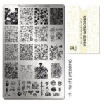 Moyra stamping plate 17 white wedding