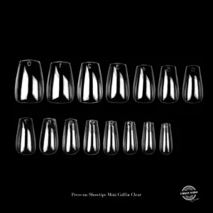 Press-on/Showtips Mini-Coffin Clear 360 pcs
