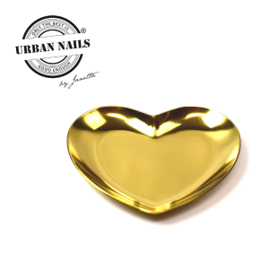 Rhinestone heart gold