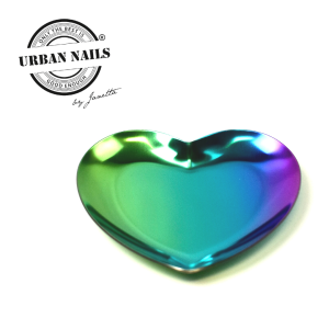 Rhinestone heart rainbow