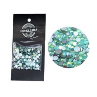 Rhinestones.opal.green
