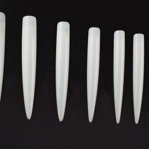 Tip box tips Stiletto naturel 10 pcs straight