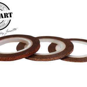 Striping tape rosegold glitter 1 mm